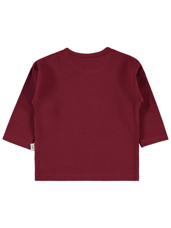 Civil Baby Fiyonk Baskılı 6-18 Ay Sweatshirt - Bordo