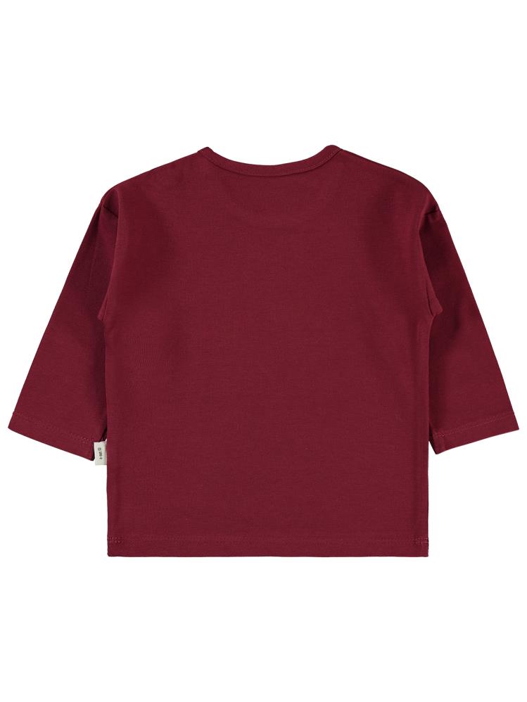 Civil Baby Fiyonk Baskılı 6-18 Ay Sweatshirt - Bordo