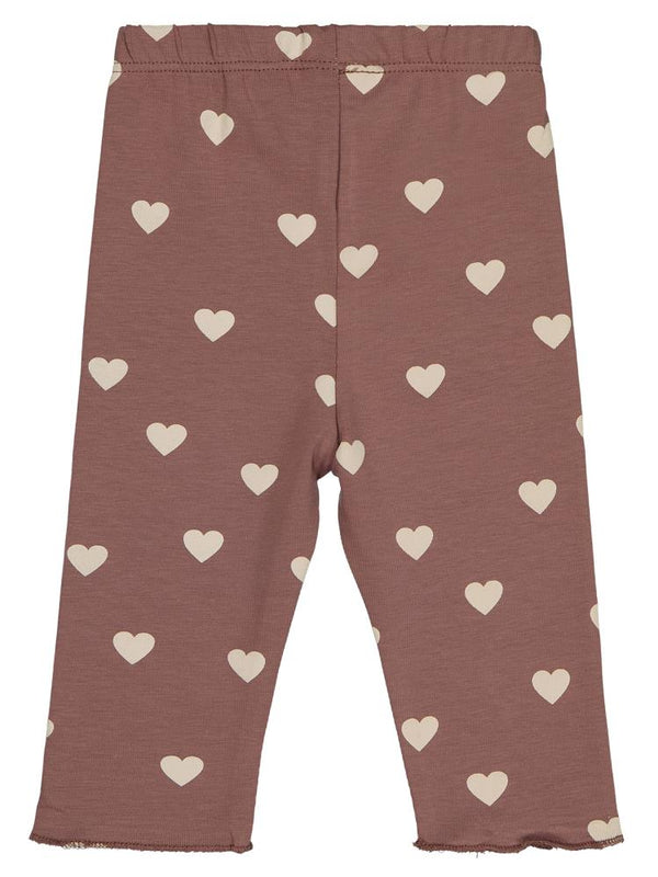 Civil Baby Kalp Baskılı 6-18 Ay Tayt - Kahve