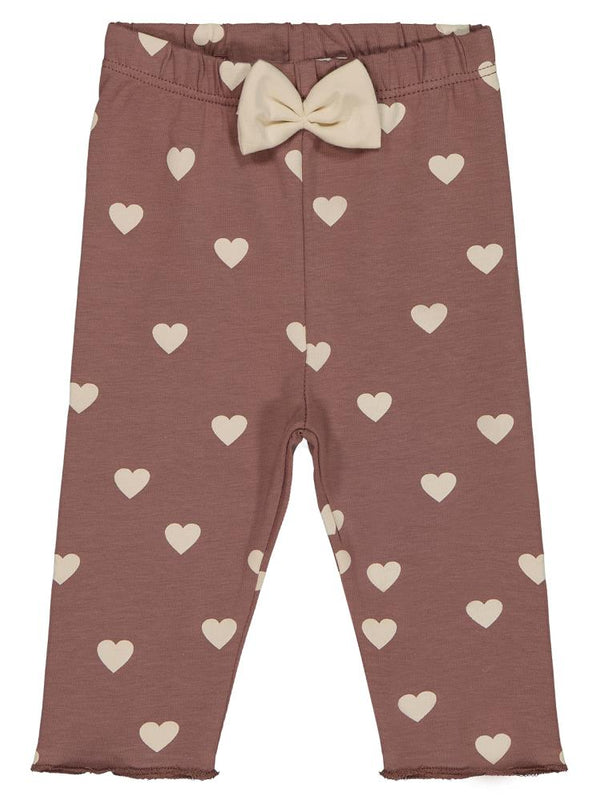 Civil Baby Kalp Baskılı 6-18 Ay Tayt - Kahverengi