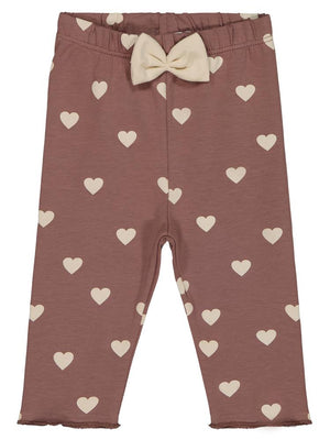 Civil Baby Kalp Baskılı 6-18 Ay Tayt - Kahverengi