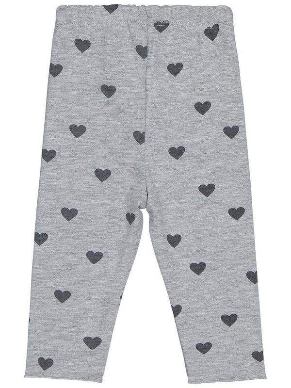 Civil Baby Kalp Baskılı 6-18 Ay Tayt - Gri