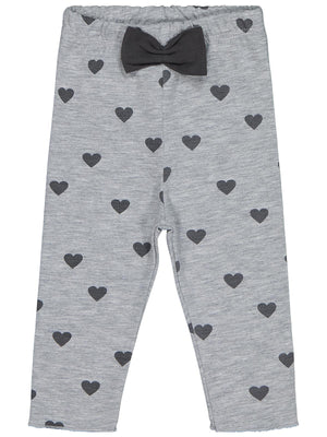 Civil Baby Kalp Baskılı 6-18 Ay Tayt - Gri