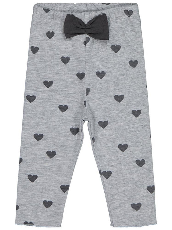Civil Baby Kalp Baskılı 6-18 Ay Tayt - Gri
