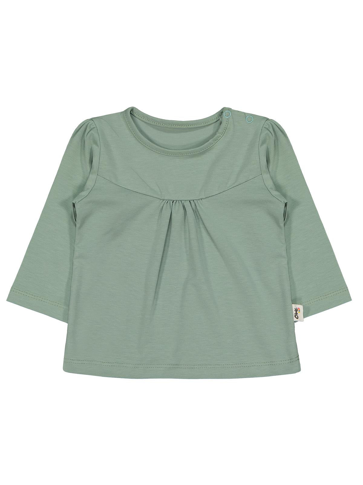 Civil Baby Önü Parçalı 6-18 Ay Kız Tek Üst - Yeşil