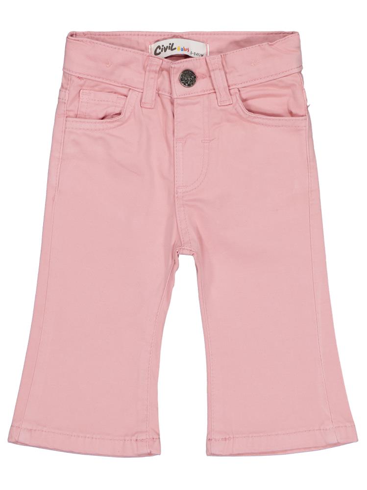 Civil Baby Flara Fit 6-18 Ay Pantolon - Pembe
