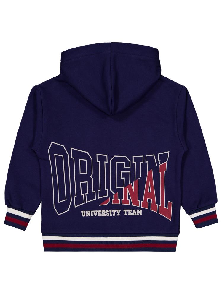 Civil Boys Original Baskılı 6-9 Yaş Hırka - Lacivert