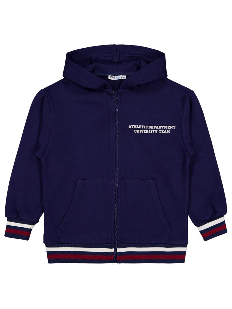 Civil Boys Original Baskılı 10-13 Yaş Hırka - Lacivert