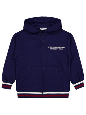 Civil Boys Original Baskılı 10-13 Yaş Hırka - Lacivert