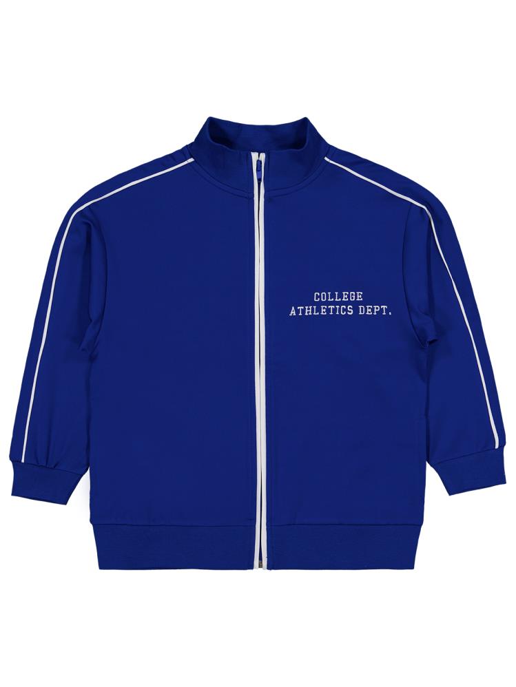 Civil Boys Kolej Atletic Nakışlı Biyeli 6-9 Yaş Hırka - Mavi