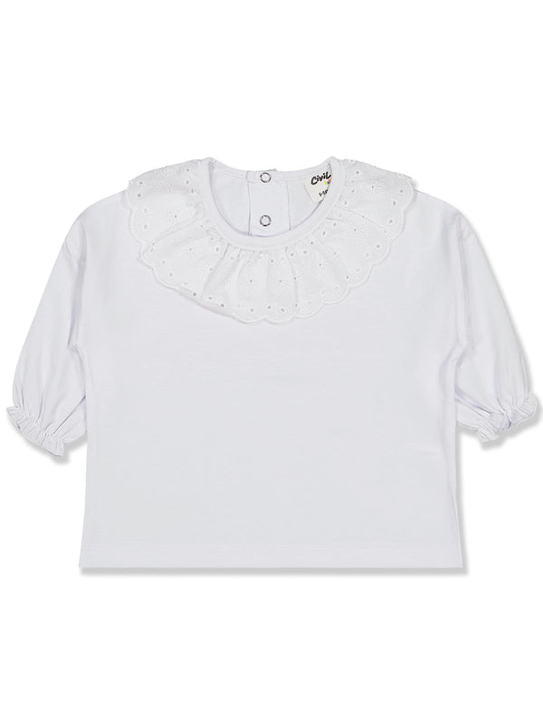 Civil Baby Fisto Yakalı 6-18 Ay Sweatshirt - Beyaz