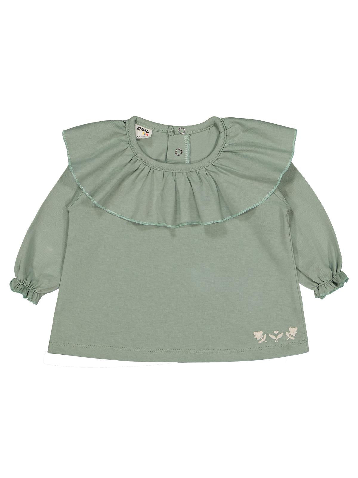 Civil Baby Yakalı 6-18 Ay Sweatshirt - Yeşil