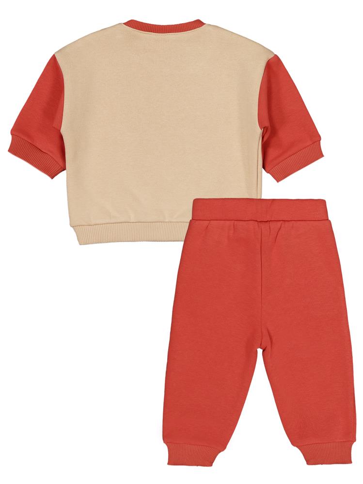 Civil Baby Ayıcık Cepli 6-18 Ay Takım - Turuncu