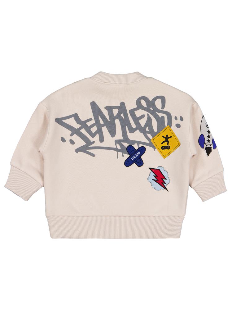 Civil Baby Kaykay Baskı 6-18 Ay Sweatshirt - Bej