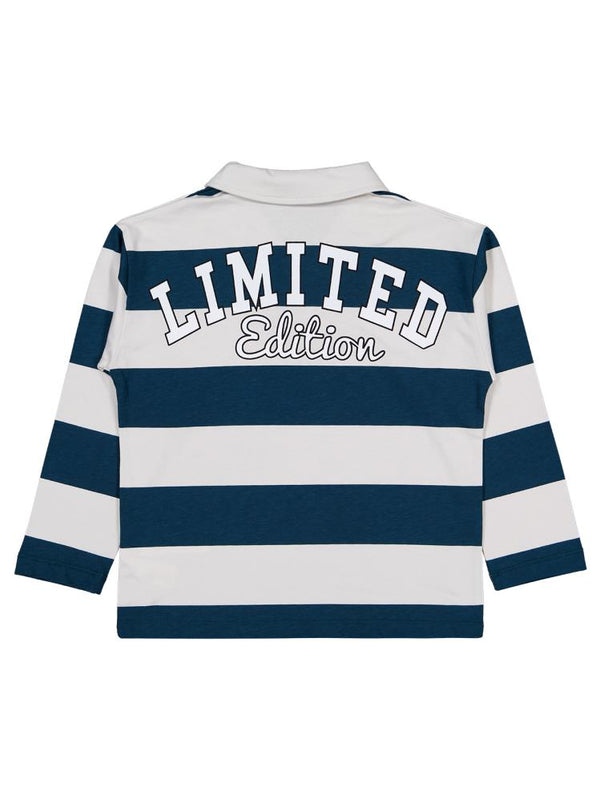 Civil Boys Lımıted Baskılı Çizgi Emp. 6-9 Yaş Sweatshirt - Gri