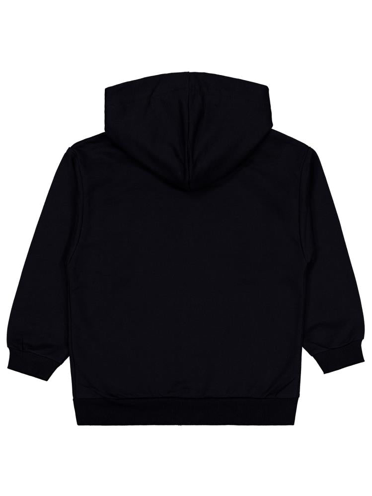 Civil Boys Chıcago Baskılı 10-13 Yaş Hırka - Siyah