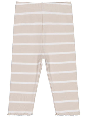 Civil Baby Çizgili 6-18 Ay Tayt - Bej