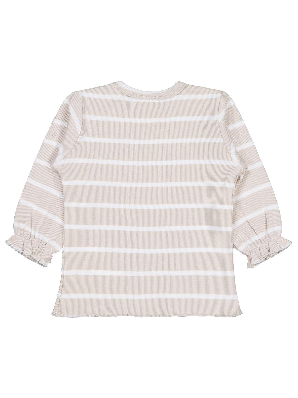 Civil Baby Çizgili 6-18 Ay Sweatshirt - Bej