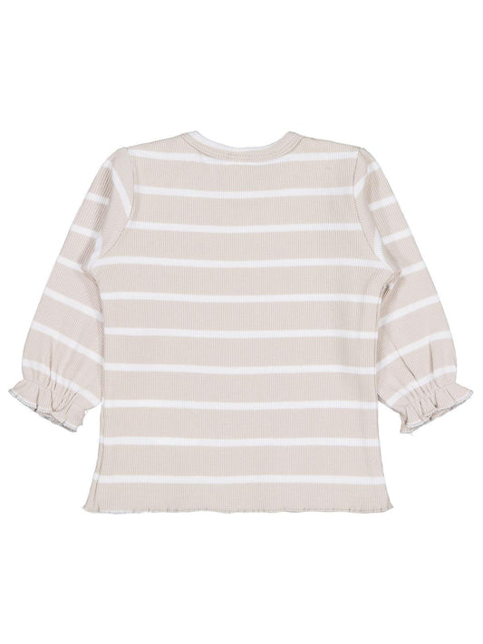 Civil Baby Çizgili 6-18 Ay Sweatshirt - Bej