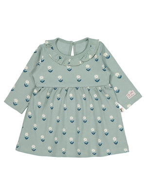 Civil Baby Çiçek Baskılı 6-18 Ay Elbise - Yeşil