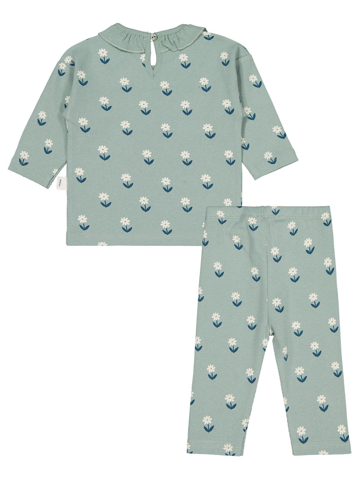 Civil Baby Çiçek Baskılı 6-18 Ay Takım - Yeşil