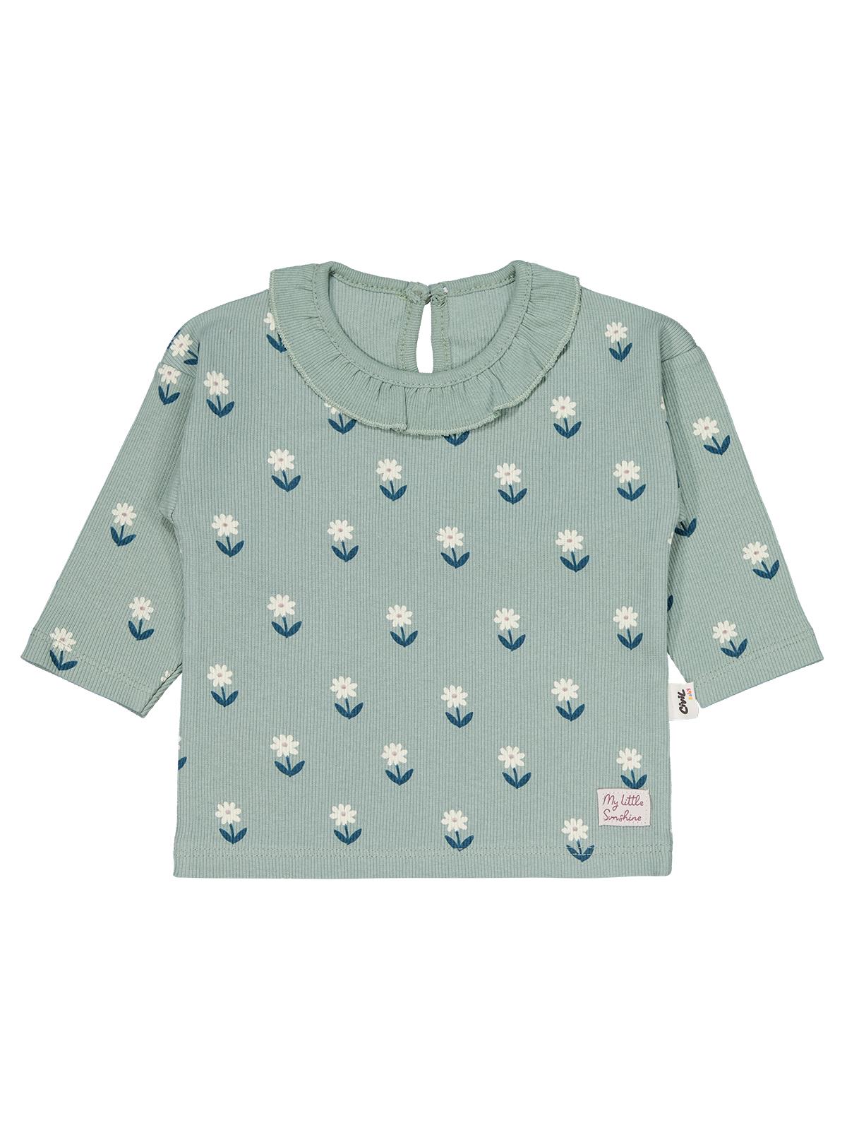 Civil Baby Çiçek Baskılı 6-18 Ay Takım - Yeşil