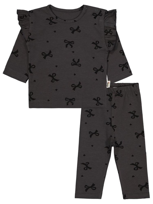 Civil Baby Fiyonk Empirme 6-18 Ay Takım - Gri