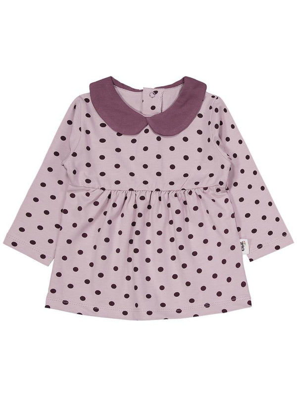 Civil Baby Yakalı Puan Baskılı 6-18 Ay Takım - Lila