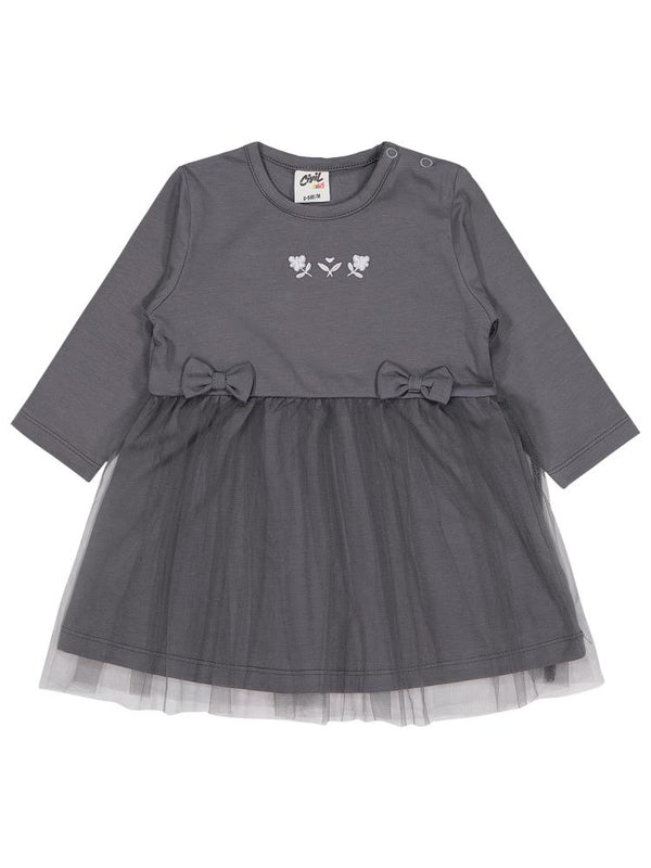 Civil Baby Elbise  6-18 Ay  - Gri