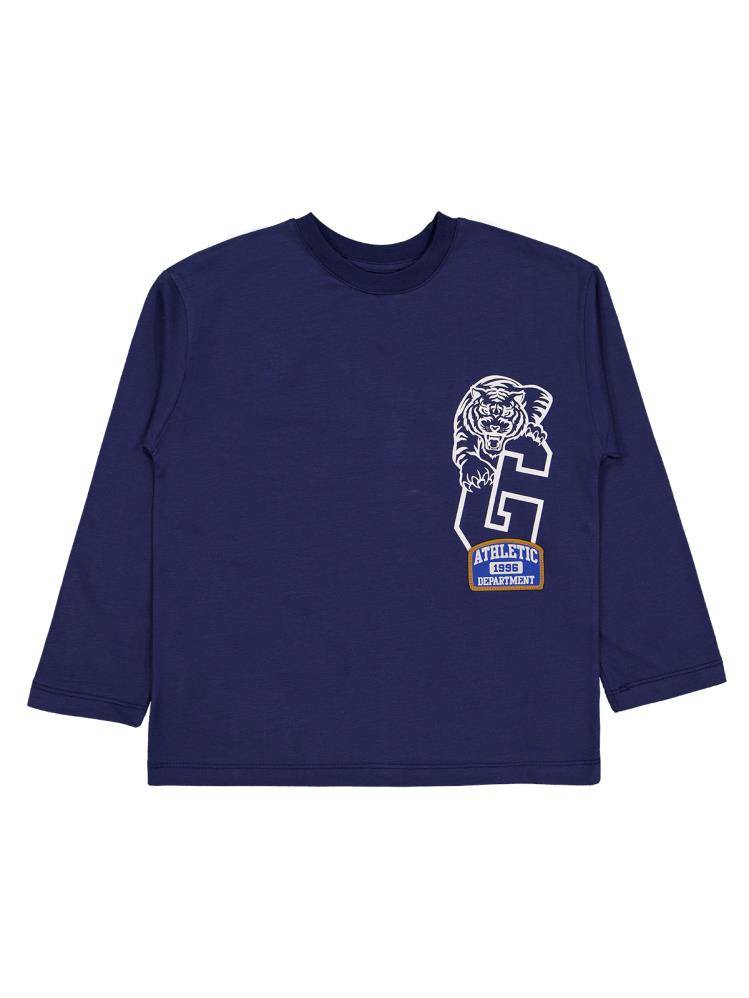 Civil Boys Tiger Baskılı - Etiketli 6-9 Yaş Sweatshirt - Lacivert