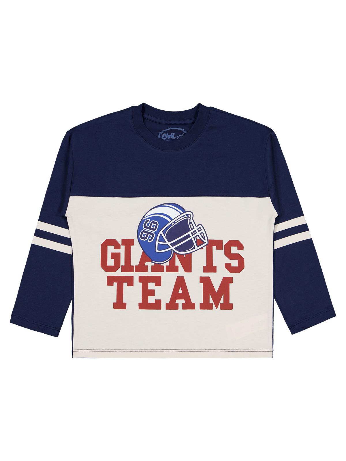 Civil Boys Gıants Team Baskılı 10-13 Yaş Sweatshirt - Lacivert