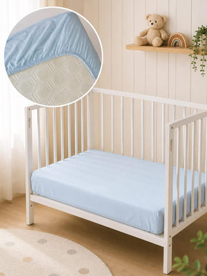 Aras Bebe Lastikli Bebek Çarşafı 70x110 - Mavi