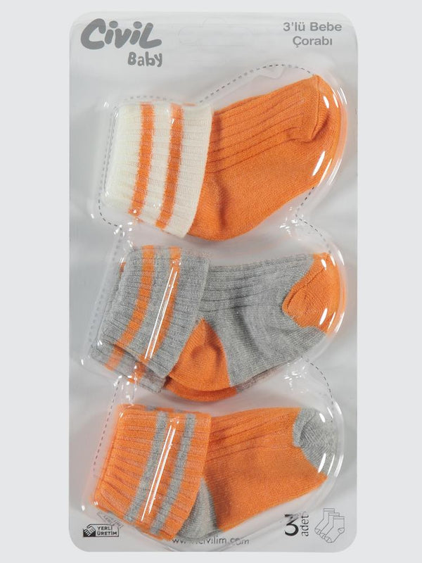 Civil Baby Basic Asetat 0-24 Ay Çorap Setleri