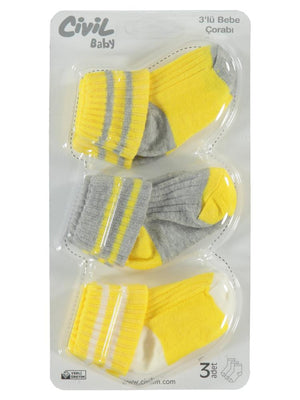 Civil Baby Basic Asetat 0-24 Ay Çorap Setleri