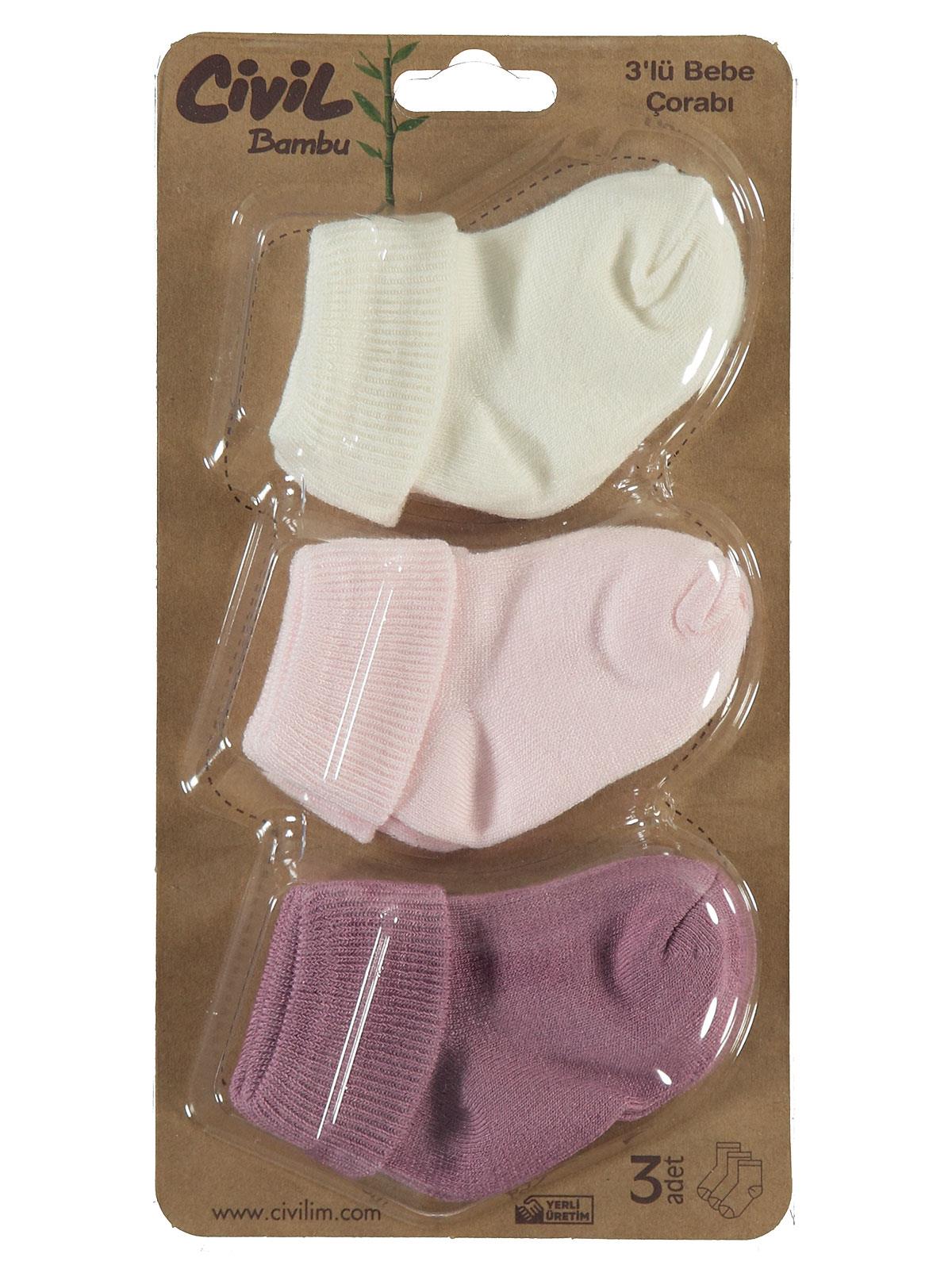 Civil Baby Bambu Basic Asetat 0-24 Ay Çorap Setleri