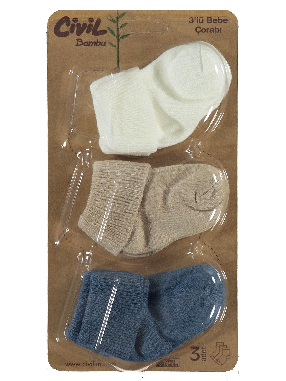 Civil Baby Bambu Basic Asetat 0-24 Ay Çorap Setleri