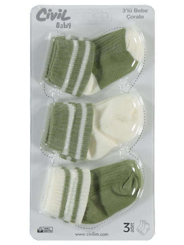 Civil Baby Renk Basic Asetat 0-24 Ay Çorap Setleri