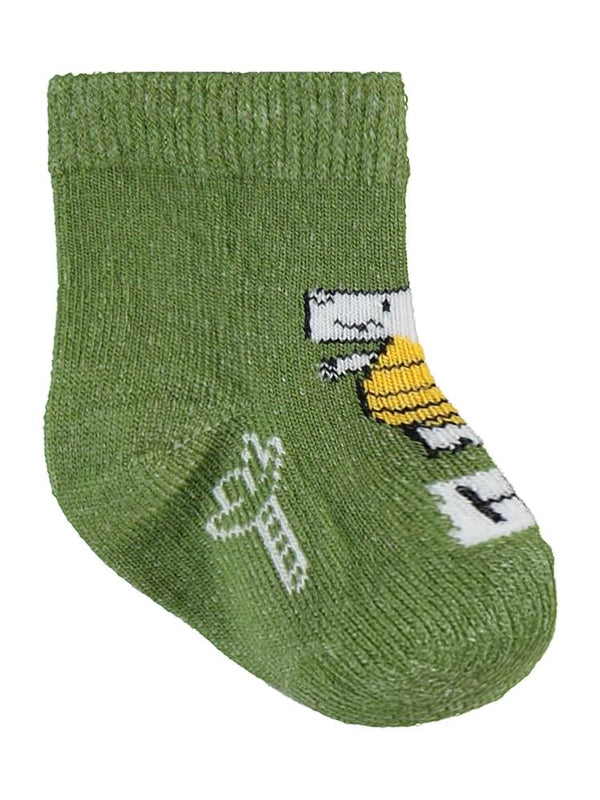 Civil Baby Hello Dino Desen Asetat 0-24 Ay Çorap Setleri