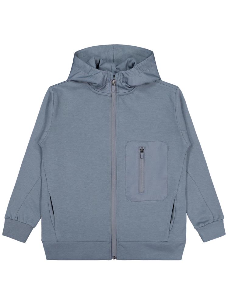 Civil Boys Etiketli - Micro Garnili 10-13 Yaş Hırka - Gri