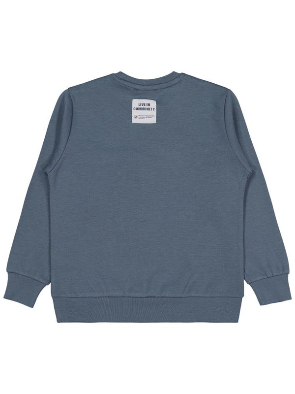 Civil Boys Etiketli - Micro Garnili 6-9 Yaş Sweatshirt - Gri