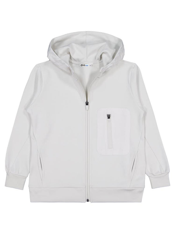 Civil Boys Etiketli - Micro Garnili 6-9 Yaş Hırka - Gri