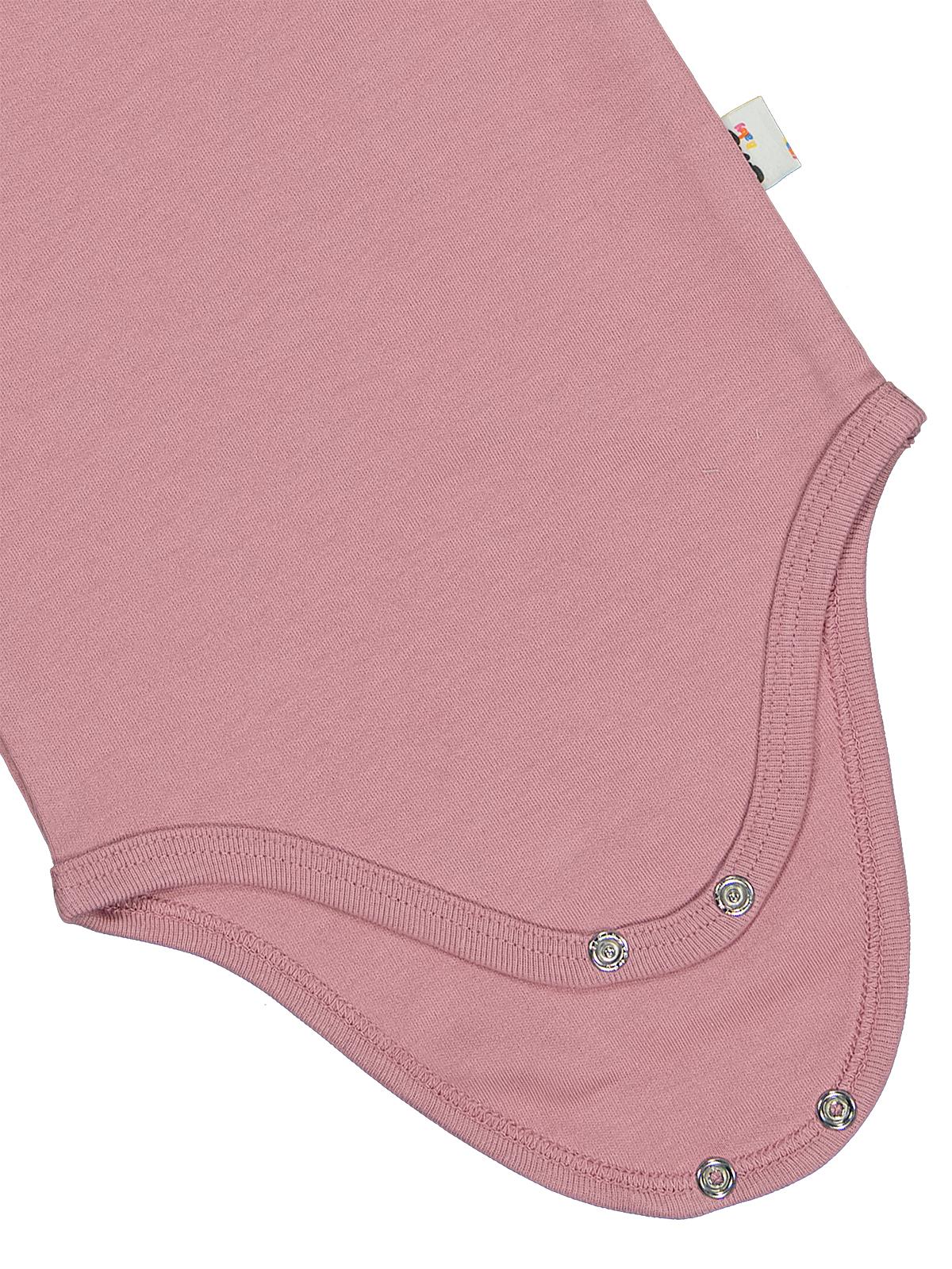 Civil Baby Penye İp Askılı Dantelli 2-3 Yaş Kız Çıtçıtlı Badi - Pembe