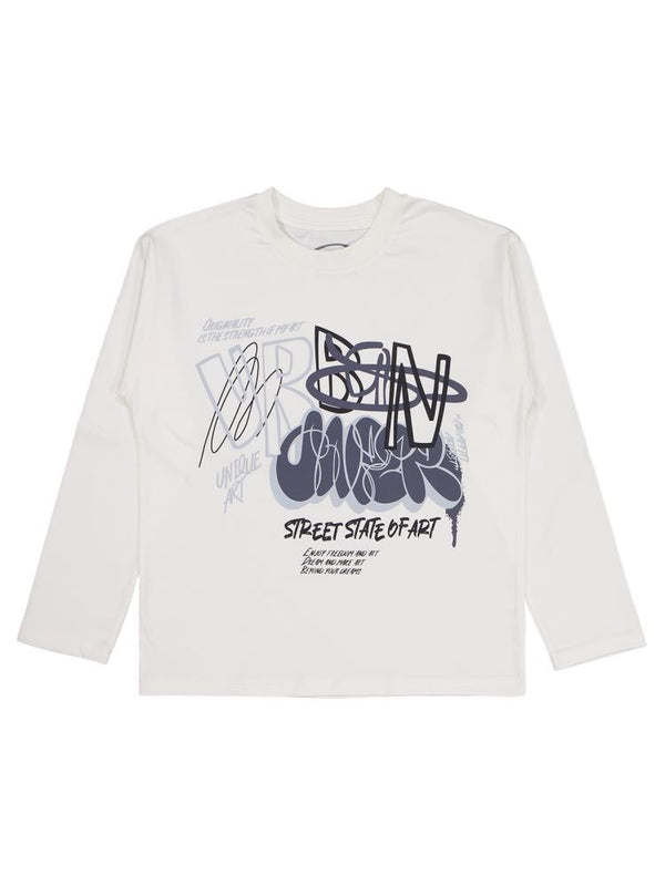 Civil Boys Urban Baskılı 10-13 Yaş Sweatshirt - Ekru