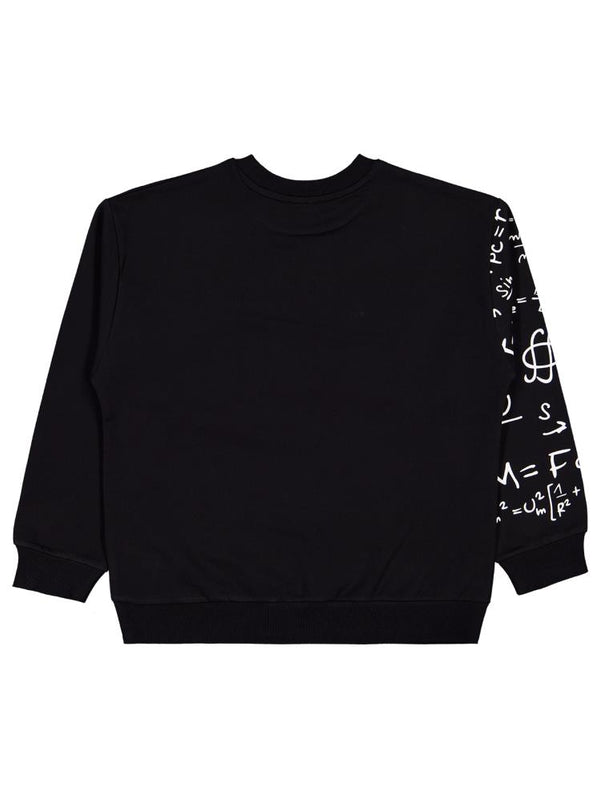 Civil Boys Matematik Formül Baskılı 10-13 Yaş Sweatshirt - Siyah