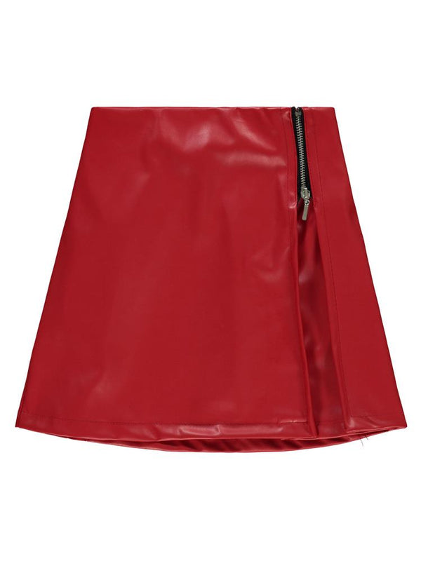 Civil Girls Fermuarlı 6-9 Yaş Etek - Kırmızı