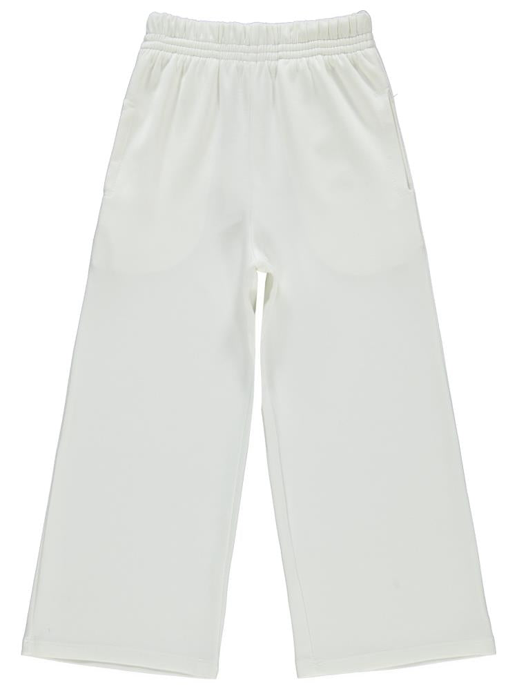 Civil Girls Düz 10-13 Yaş Pantolon - Ekru