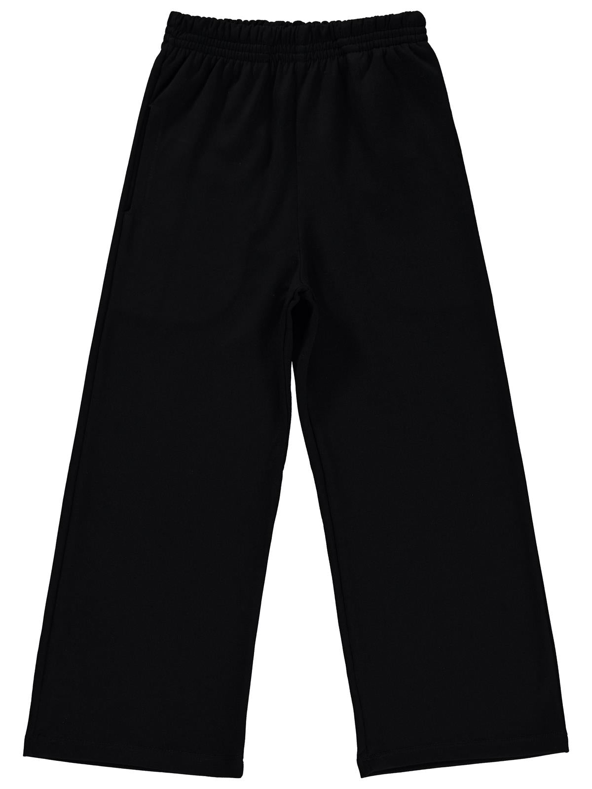 Civil Girls Düz 10-13 Yaş Pantolon - Siyah