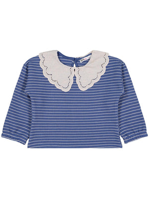 Civil Girls Çizgili 2-5 Yaş Sweatshirt - Yeşil