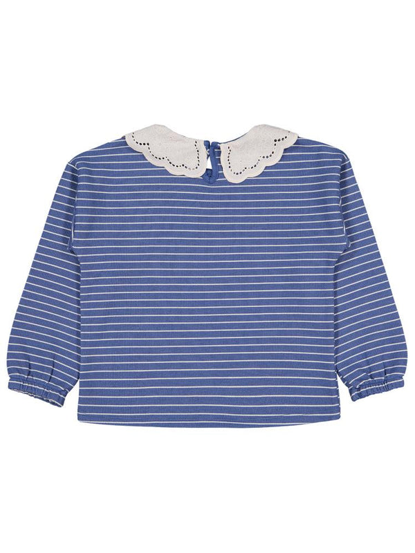 Civil Girls Çizgili 6-9 Yaş Sweatshirt - Yeşil