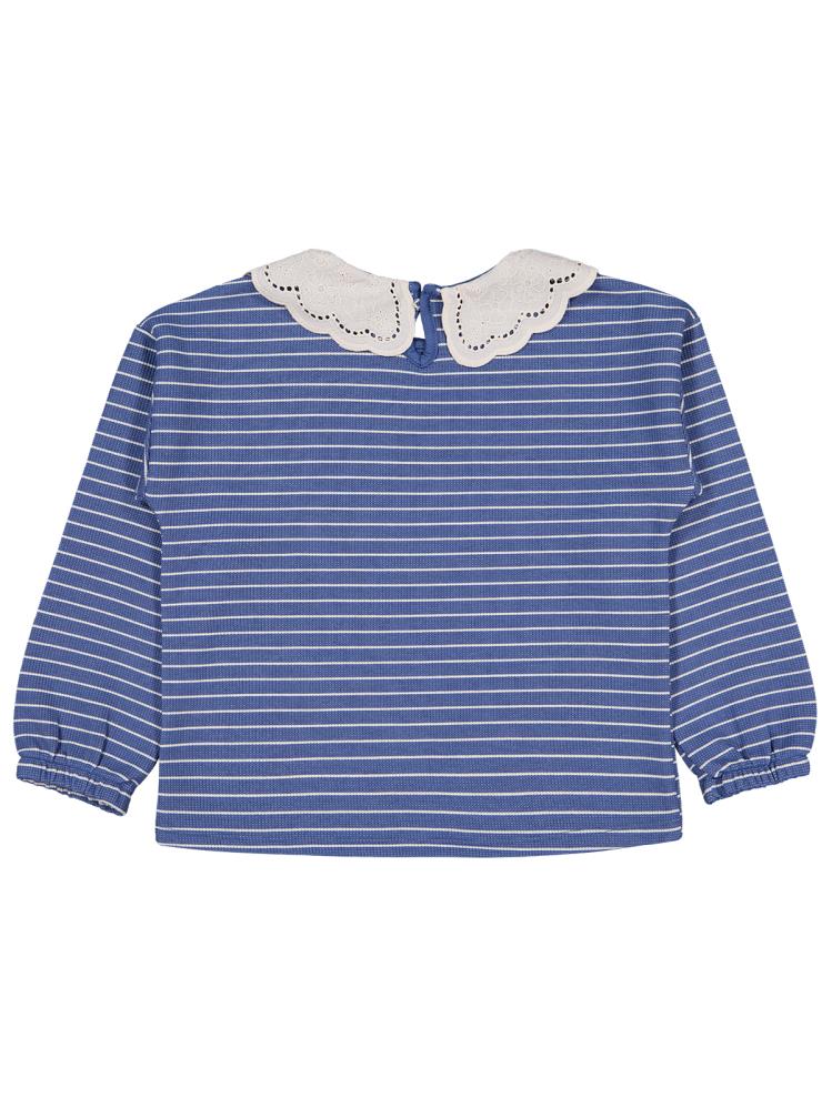 Civil Girls Çizgili 6-9 Yaş Sweatshirt - Yeşil